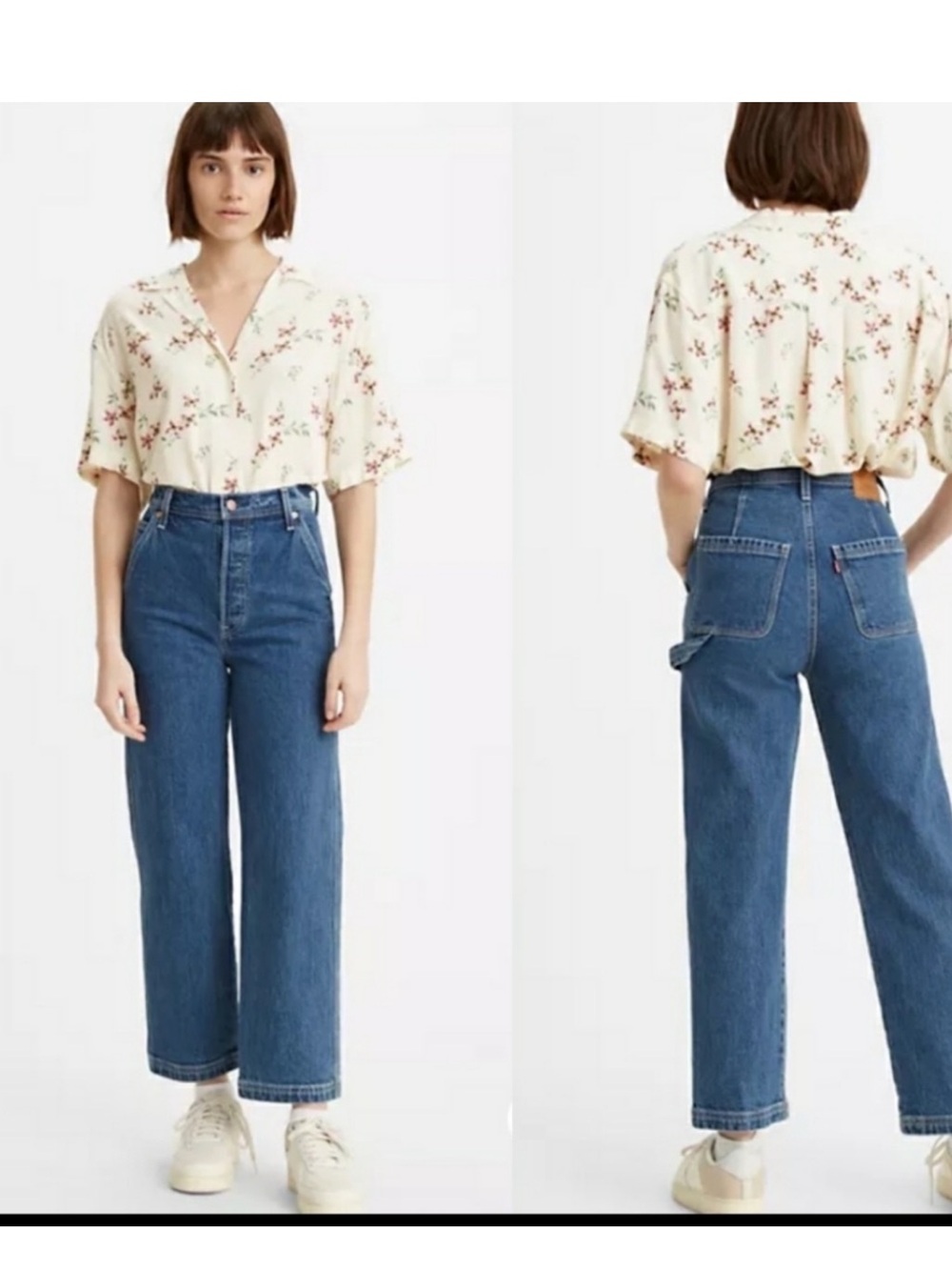 Levi’s Ribcage Straight Ankle Utility Jeans Womens 28 x 27